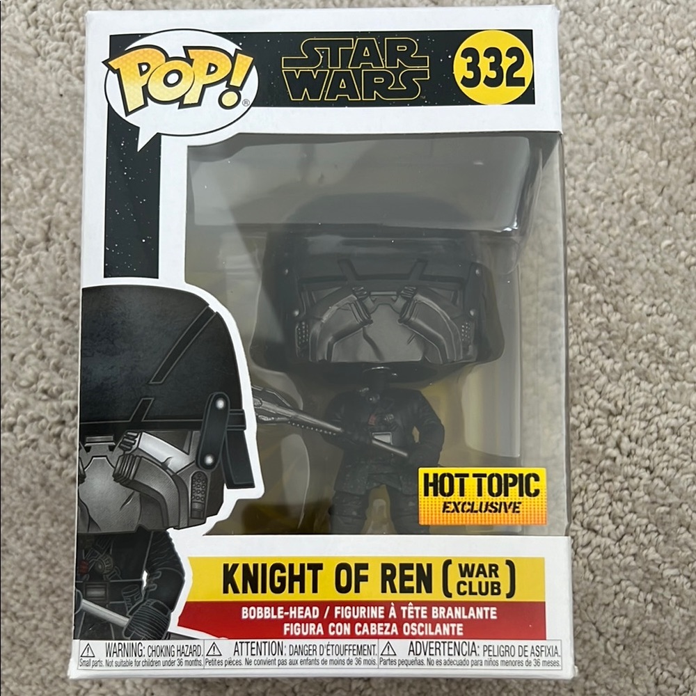 Funko Pop! Star Wars Knight of Ren (War Club) - Black and Gray